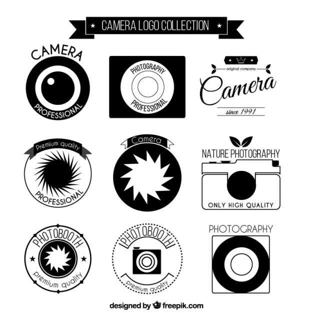 Download Free Camera Logo Collection Premium Vector Use our free logo maker to create a logo and build your brand. Put your logo on business cards, promotional products, or your website for brand visibility.
