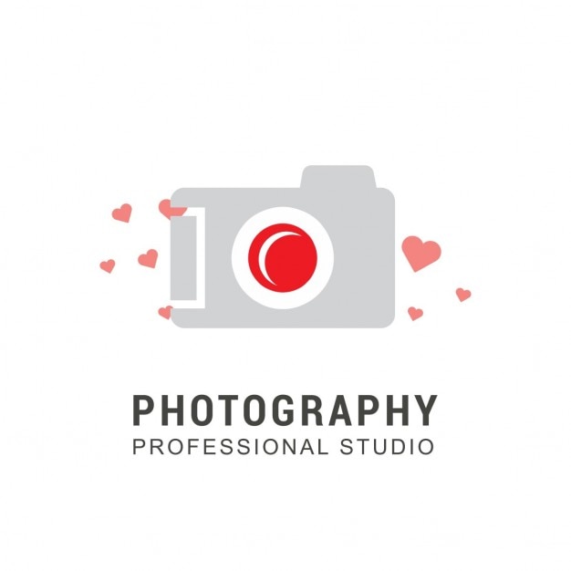 Download Free Download This Free Vector Camera Logo With Hearts Use our free logo maker to create a logo and build your brand. Put your logo on business cards, promotional products, or your website for brand visibility.