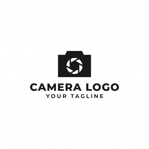 Premium Vector | Camera photography, shutter logo design