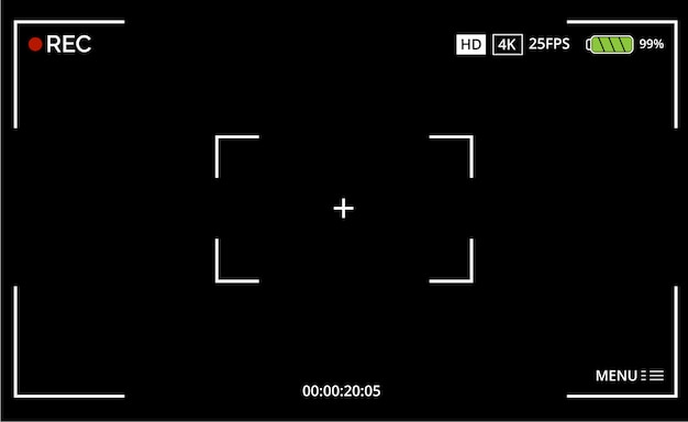 カメラのファインダーフレーム 無料のベクター