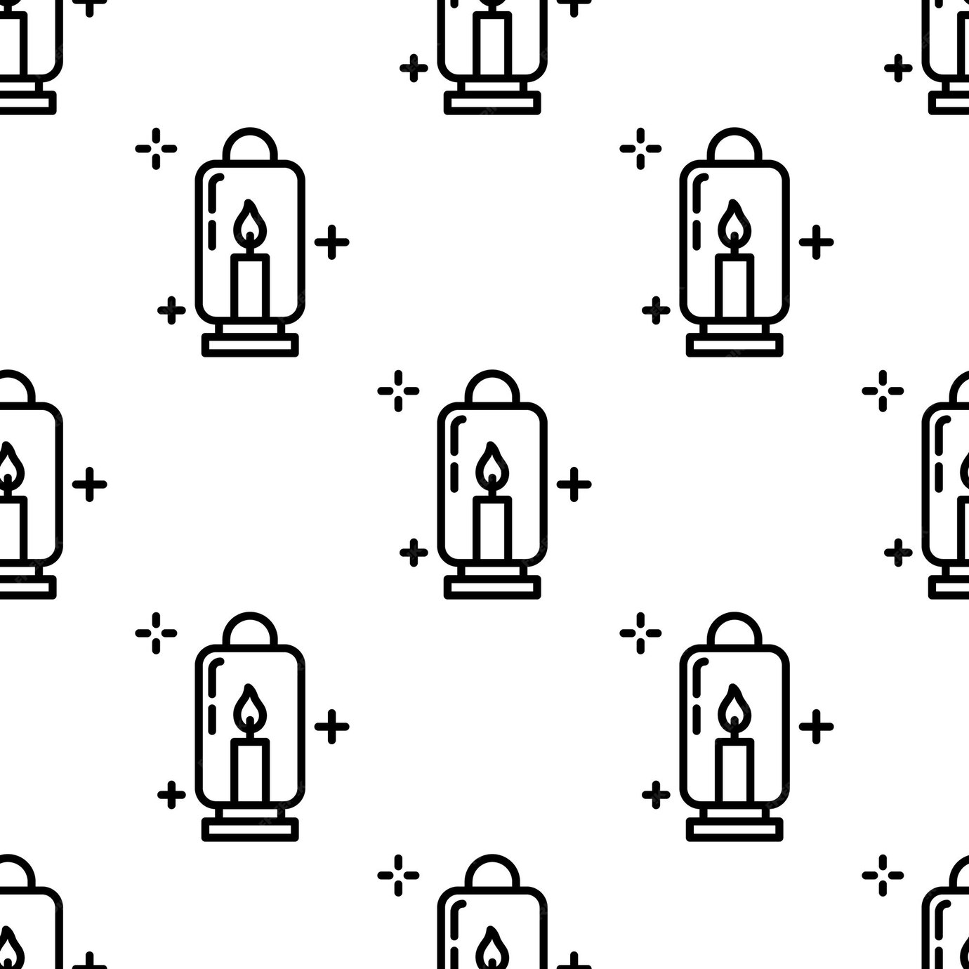 premium-vector-camping-lantern-seamless-pattern-vector-illustration