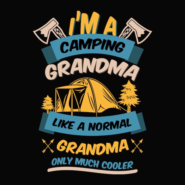 Download Camping sayings and quotes. Vector | Premium Download