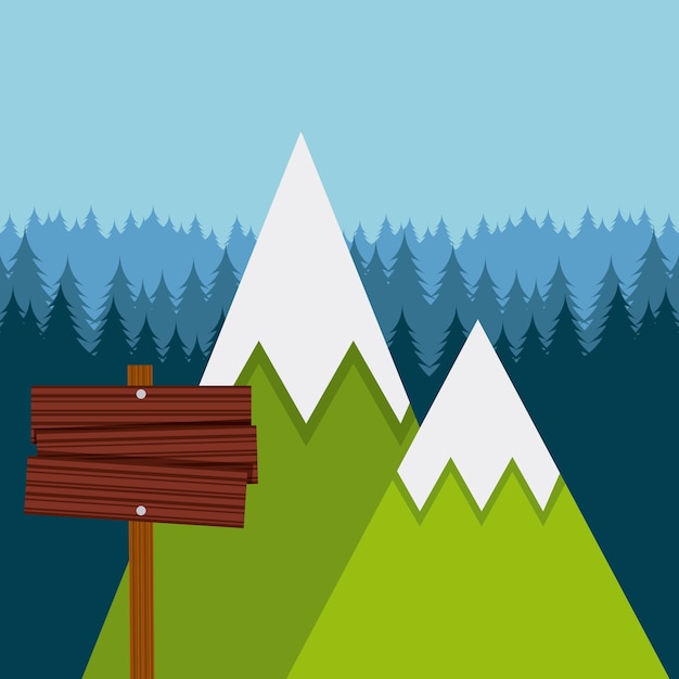 Download Camping trip design | Premium Vector