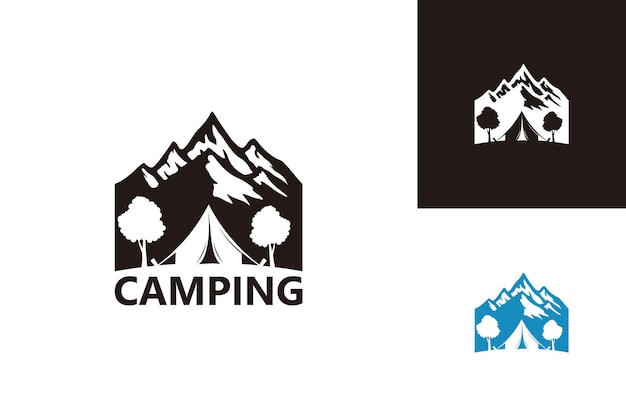 Premium Vector | Camping trip logo template design vector emblem design ...