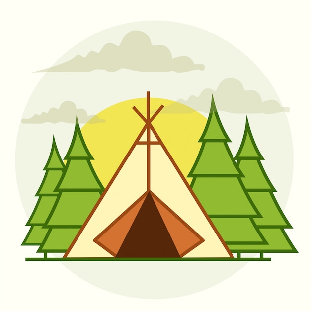 Download Free Vector | Camping vector