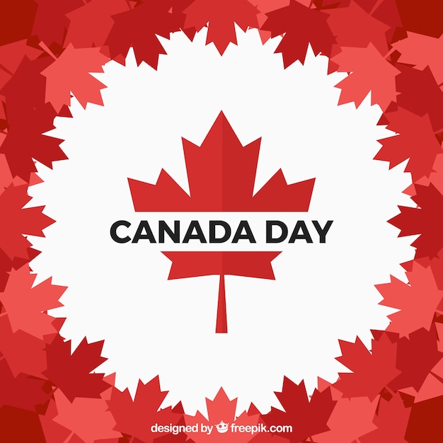 Free Vector | Canada day background in flat design