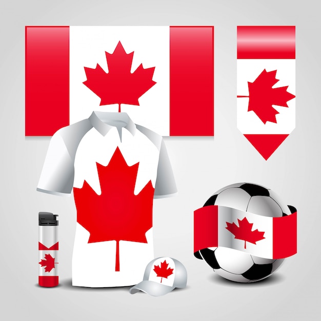 Download Canada flag design vector Vector | Premium Download