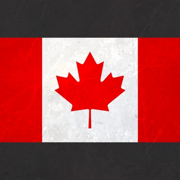 Download Canada flag with texture | Free Vector