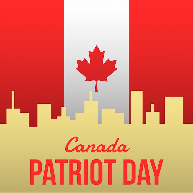 Premium Vector Canada patriot day illustration