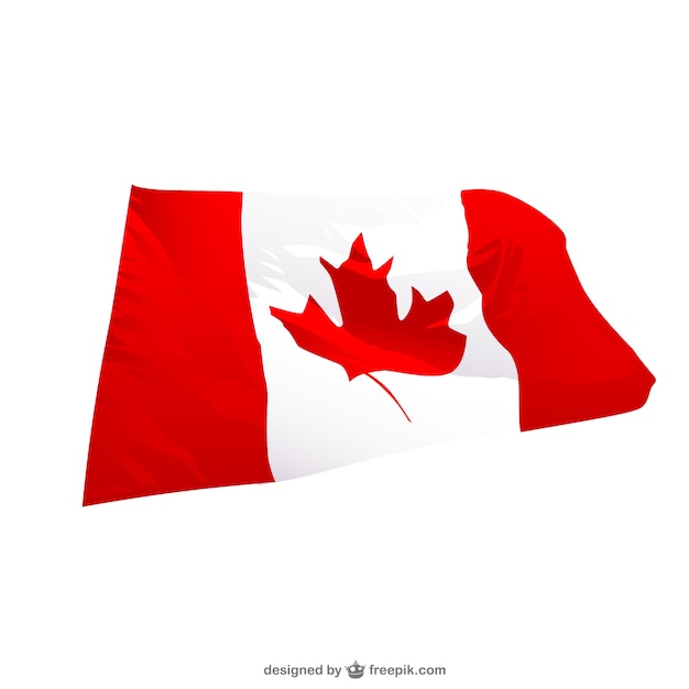 Download Canadian wavingr flag Vector | Free Download