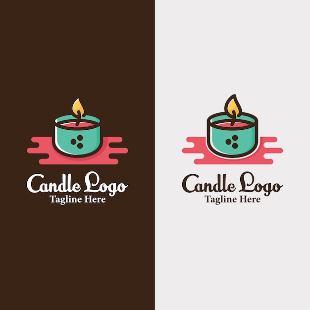 Premium Vector Candle candles logo design