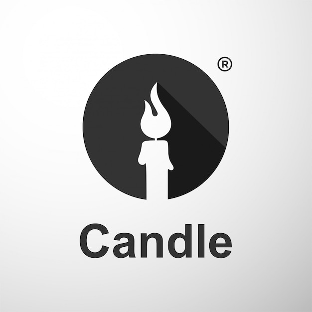 Premium Vector | Candle logo concept.