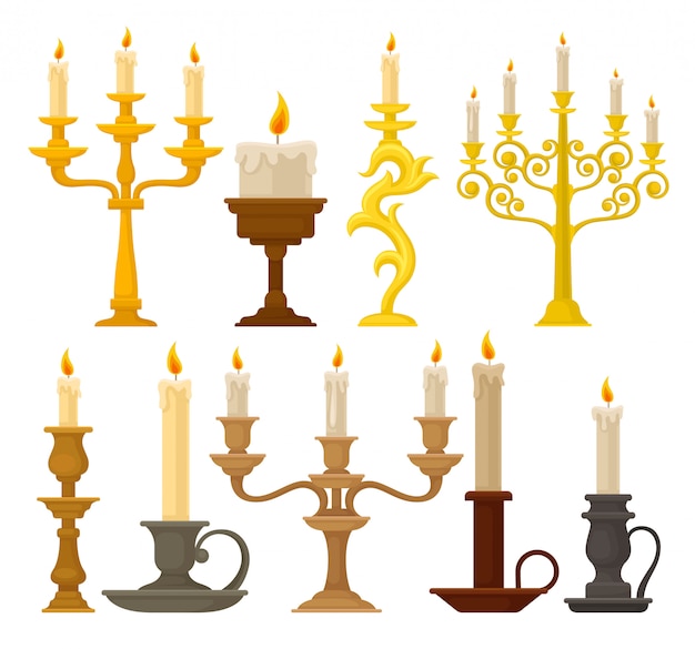 candles and candlesticks