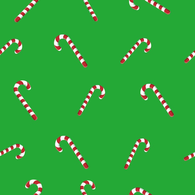 Premium Vector | Candy cane seamless pattern