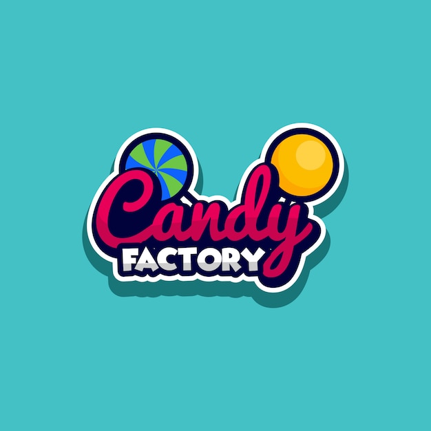 Candy logo vector. | Premium Vector