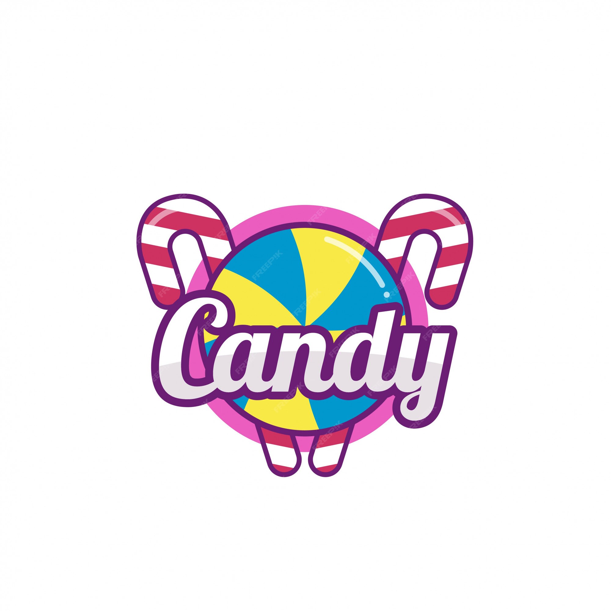 Premium Vector | Candy logo vector.