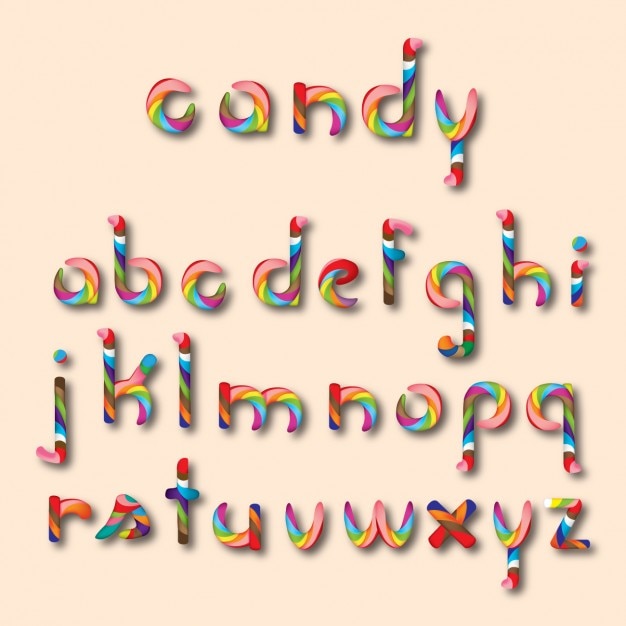 Candy Abc Alphabet
