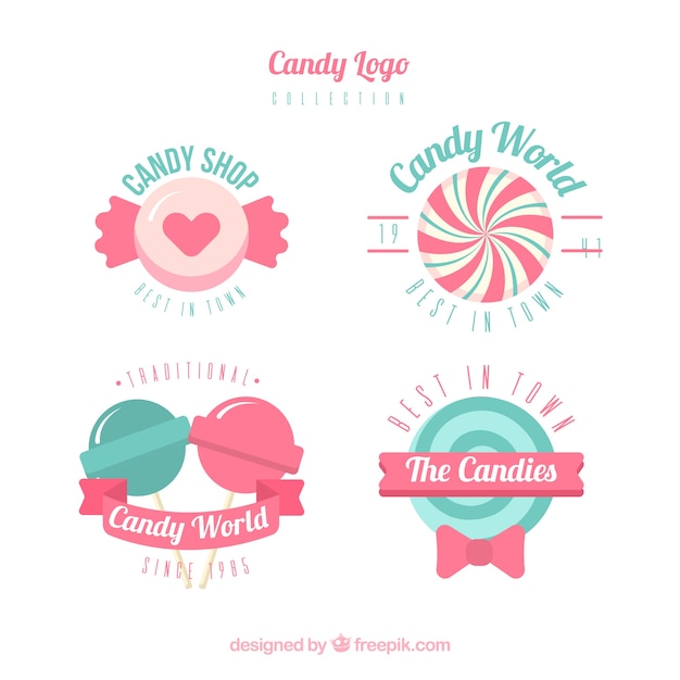Download Free Download Free Candy Shop Logos Collection For Companies Vector Use our free logo maker to create a logo and build your brand. Put your logo on business cards, promotional products, or your website for brand visibility.