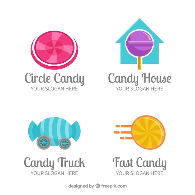 Download Free Candy Shop Logos Collection For Companies Free Vector Use our free logo maker to create a logo and build your brand. Put your logo on business cards, promotional products, or your website for brand visibility.