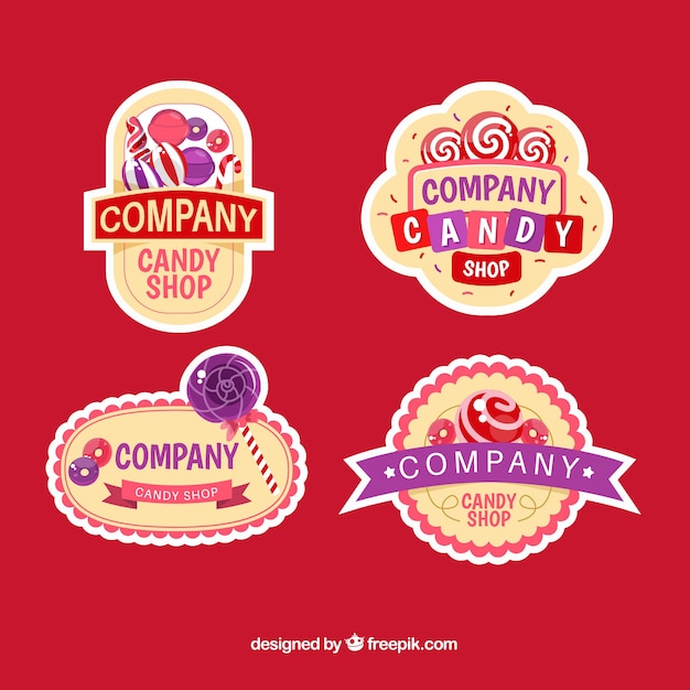 Download Free Candy Shop Logos Collection For Companies Free Vector Use our free logo maker to create a logo and build your brand. Put your logo on business cards, promotional products, or your website for brand visibility.