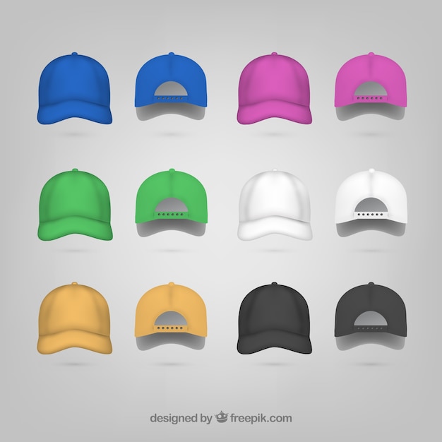 Cap back and front Vector | Free Download