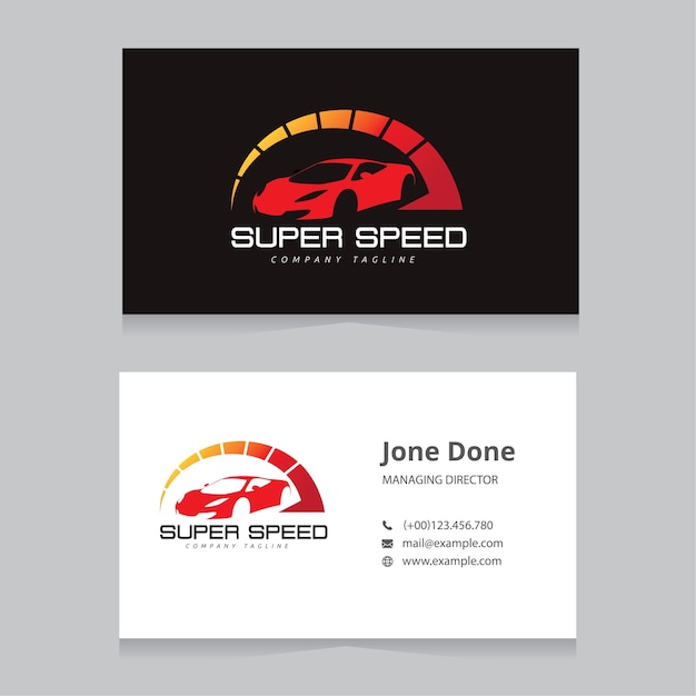 Download Free Car And Automotive Logo And Business Card Template Premium Vector Use our free logo maker to create a logo and build your brand. Put your logo on business cards, promotional products, or your website for brand visibility.