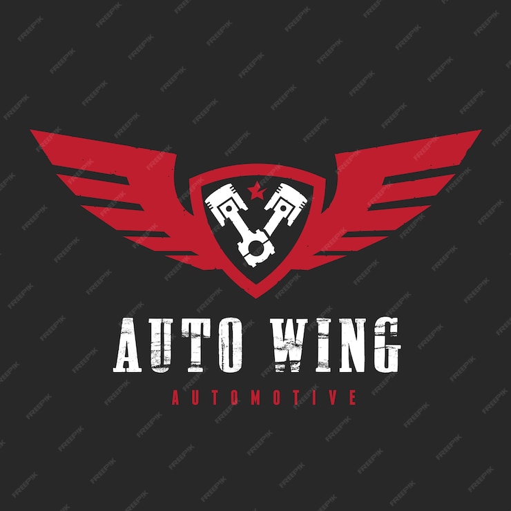 Premium Vector | Car and automotive logo with eagle and wing symbol ...