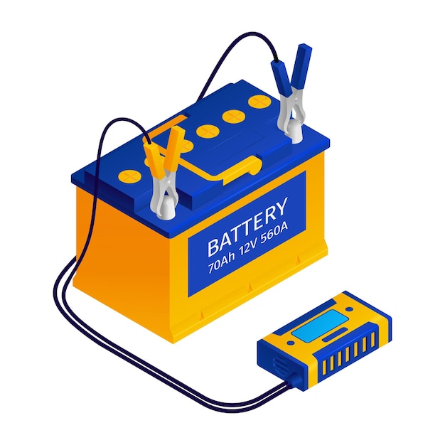 jump charging a car battery