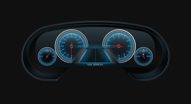 car speedometer indicators