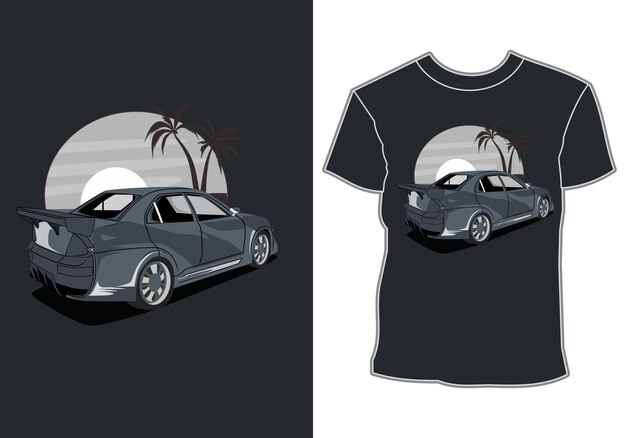 Premium Vector | Car illustration, t-shirt design