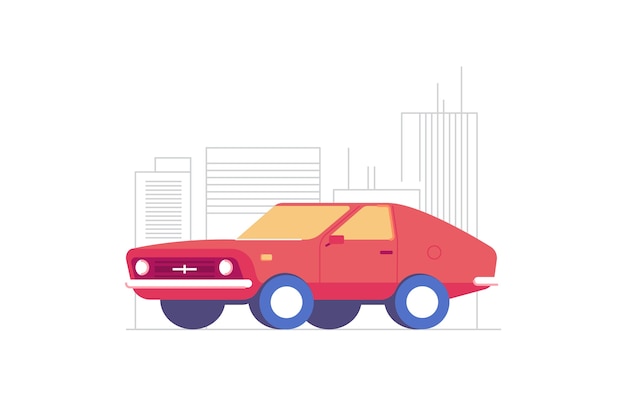 Premium Vector | Car illustration