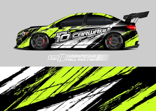 カーカラーリングデザイン プレミアムベクター