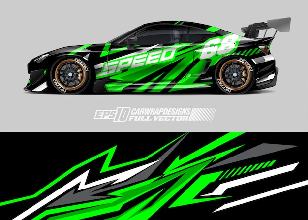 Car livery illustration | Premium Vector