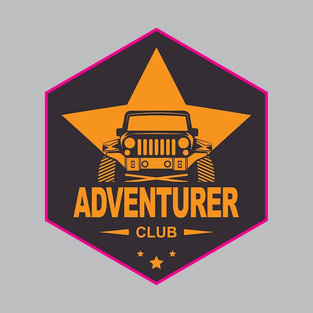 Premium Vector | Car logo illustration, adventurer logo