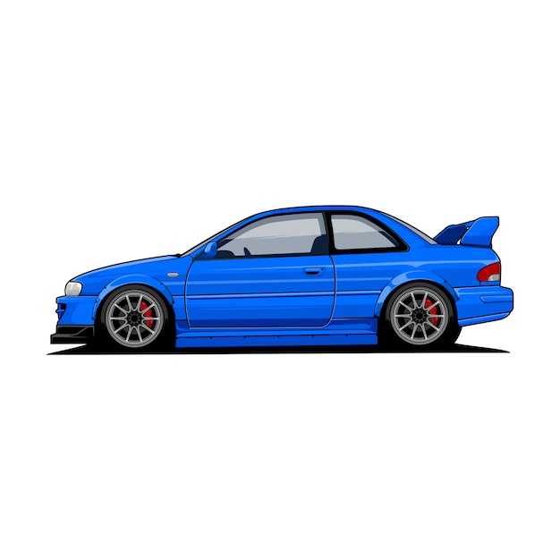 Car vector side view Vector | Premium Download