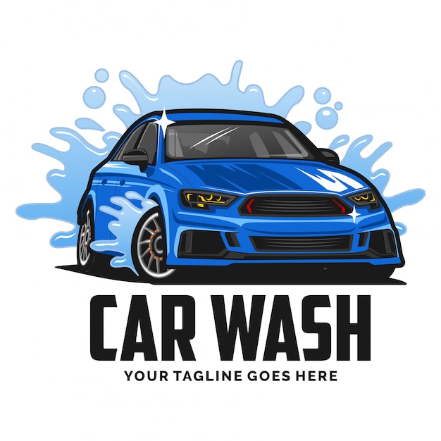 Premium Vector | Car wash logo design inspiration