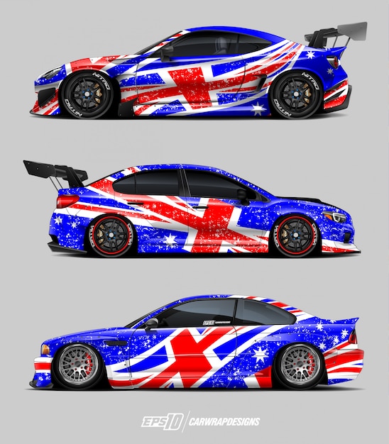 australian flag car wrap