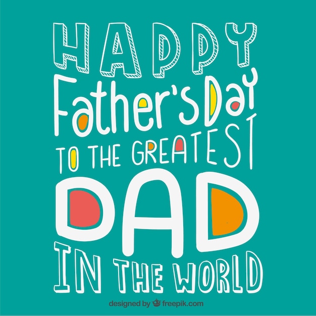 Download Card for the greatest dad in the world Vector | Free Download