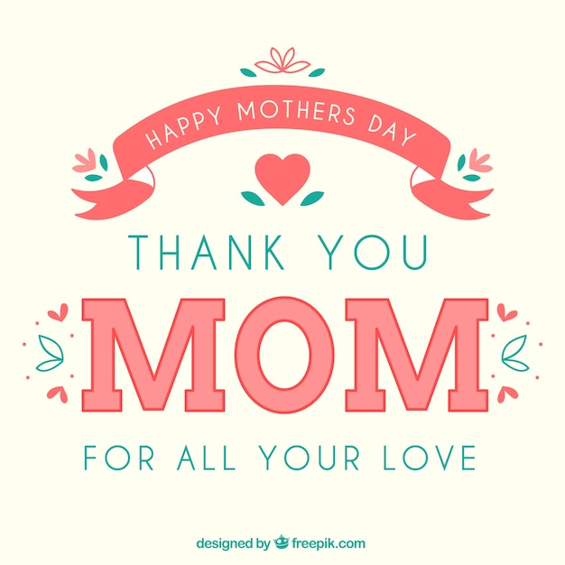 Download Card for happy mothers day | Free Vector