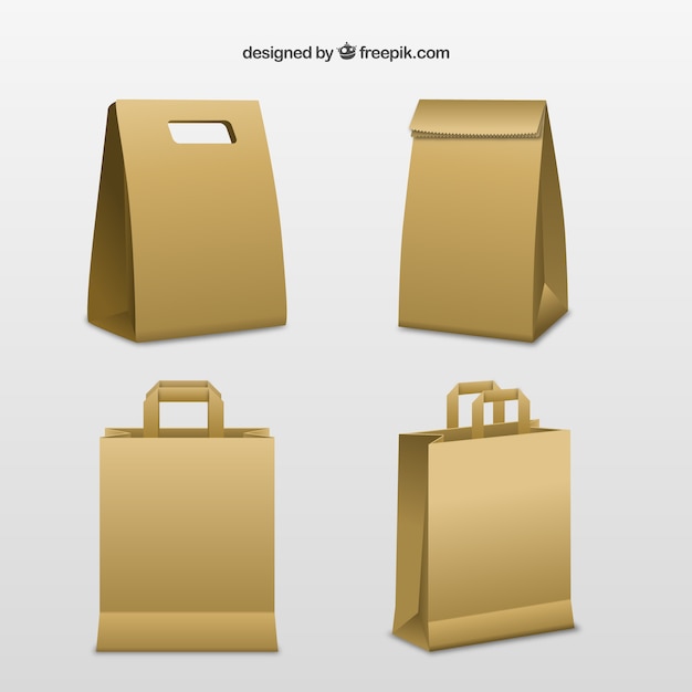 Cardboard bags Vector | Free Download