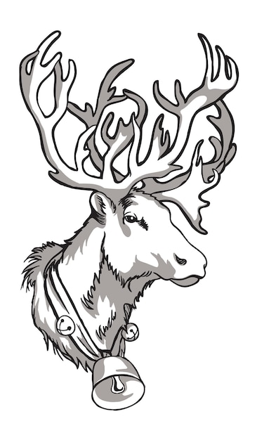 Premium Vector | Caribou deer and indigenous peoples of northern russia ...