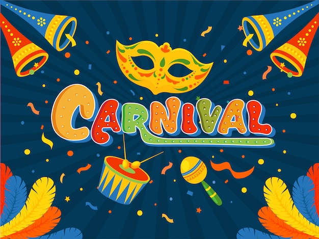 Premium Vector Carnival Party Background