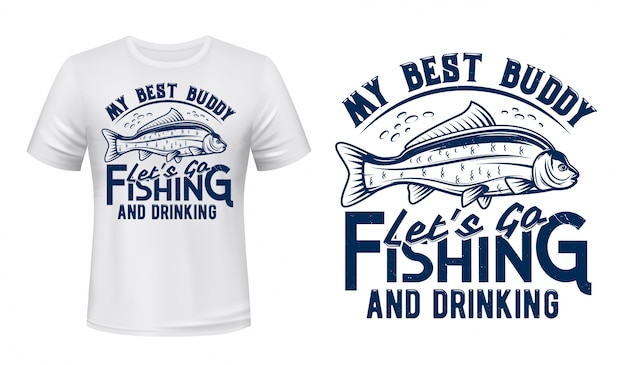 Download Carp fish print mockup, fishing sport club t-shirt ...