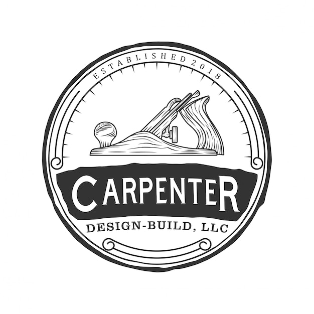 Download Free Carpenter Vintage Logo Design Premium Vector Use our free logo maker to create a logo and build your brand. Put your logo on business cards, promotional products, or your website for brand visibility.