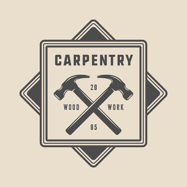 Download Carpentry Handyman Logo Ideas PSD - Free PSD Mockup Templates