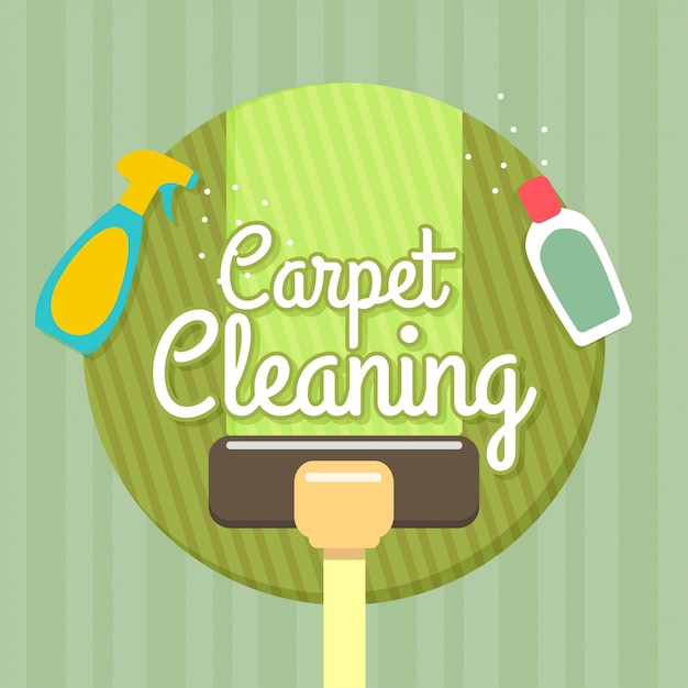 Premium Vector | Carpet cleaning illustration