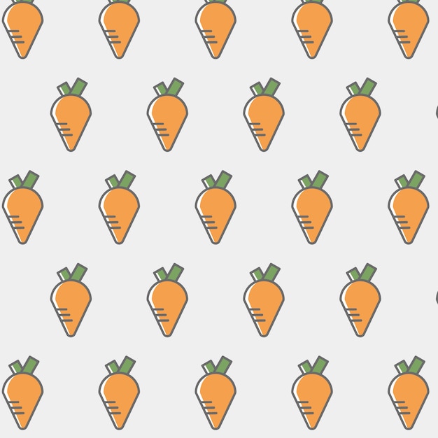 Free vector carrot pattern background