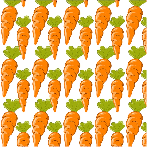 Carrots pattern background Vector Free Download