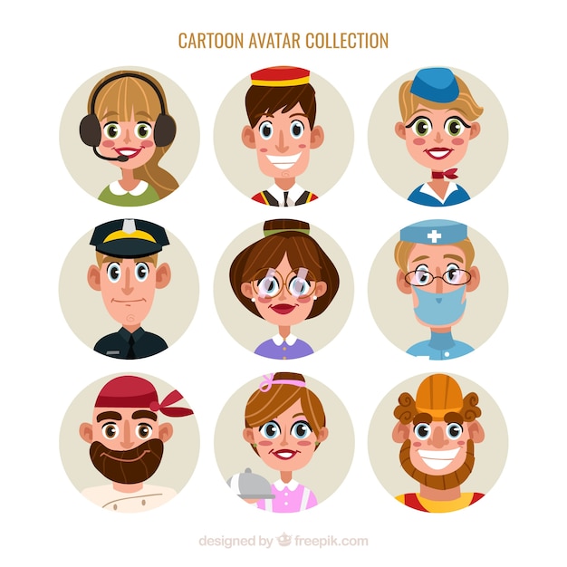 Cartoon avatar collection