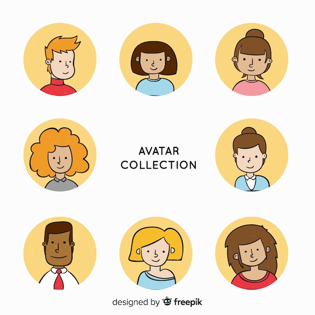 Free Vector Cartoon Avatar Collection